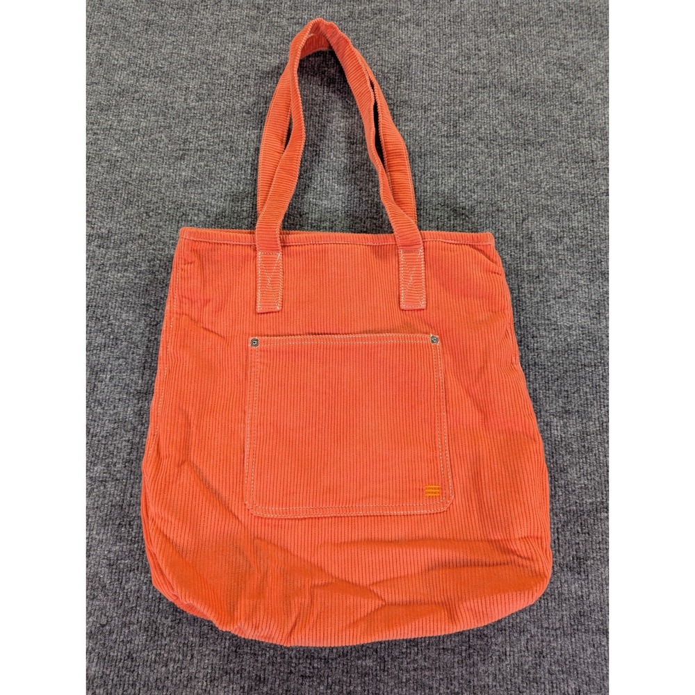 Urban Outfitters Orange Corduroy Tote Bag Cotton Shoulder Bag OB 1377545